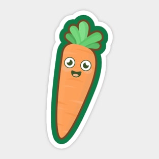 Kawaii Carrot Sticker